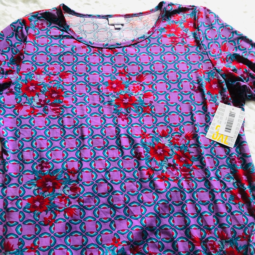 NWT LuLaRoe Julia 3XL Purple Floral